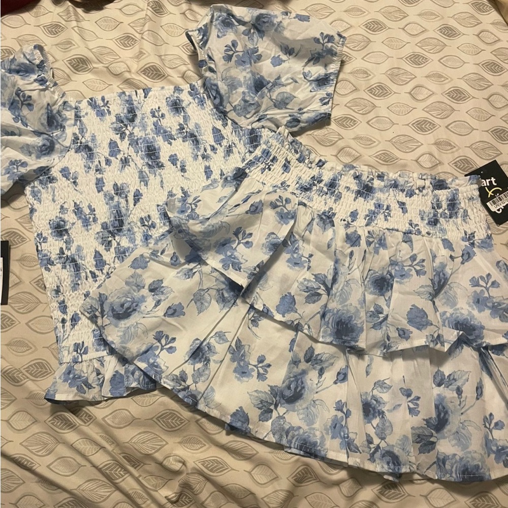 Girls skirt and top